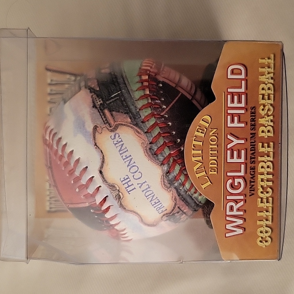 Wrigley Field Limited Edition Vintage Collectible Baseball in original box